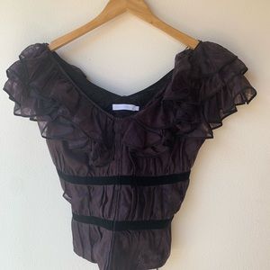 Anne Fontaine Corset Blouse